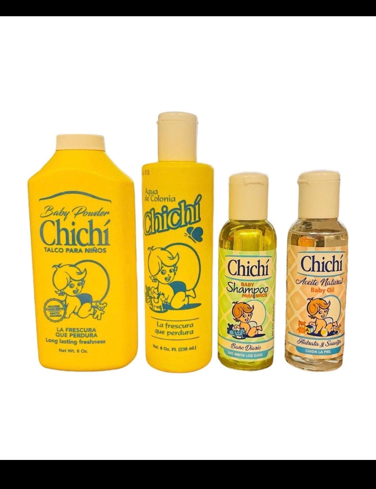 Chichi Baby Kit > Cologne 8oz > Powder 8oz > Oil 4oz > Shamppo 4oz [Long Lasting Freshness]