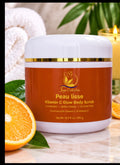 Scented Sugar Vitamin C Glow Body Scrub - Fragranced Skin & Body Care Cleanser with Cosmetic Peau Lisse Formula, Gentle Natural Oils for Smooth Skin, Fragrance