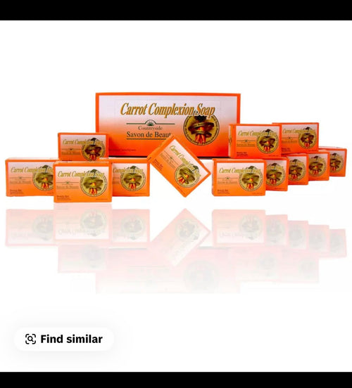 Carrot Complexion Soap Case of 12 Savon Carrot 125g Body Care Skin Repair Comfort Cleanser Cleansing Body Wash Daily