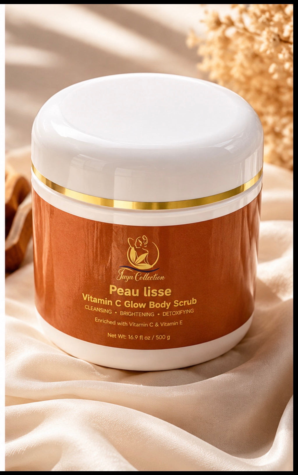 Scented Sugar Vitamin C Glow Body Scrub - Fragranced Skin & Body Care Cleanser with Cosmetic Peau Lisse Formula, Gentle Natural Oils for Smooth Skin, Fragrance