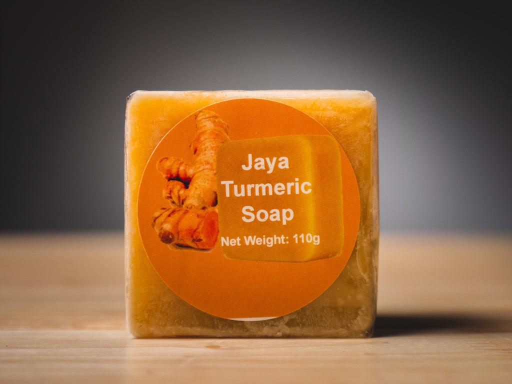 Jaya Turmeric Mini Set Face and Body Care - Gentle Moisturizing Serum, Face Cream, Body Lotion, Mask, Soap for Daily Use, Non-Greasy, Smoothing, All Skin Types, Complete Care Set for Refreshing Moisture - Moisturizer