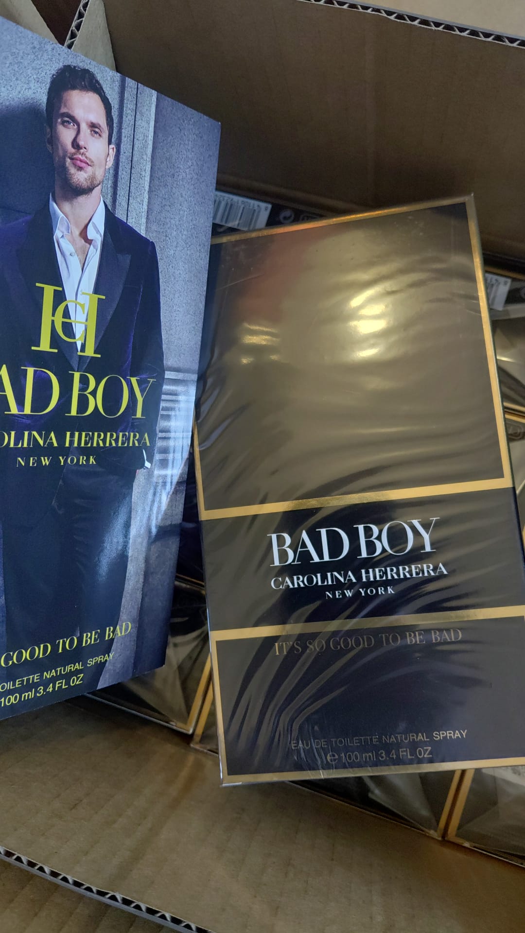 Carolina Herrera Bad Boy Eau de Toilette 100ml / 3.4 oz Men’s Fragrance New Sealed