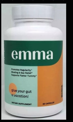 Emma Daily Digestive & Gut Health Supplement 60 Capsules – Regularity, Bloating & Gas Support