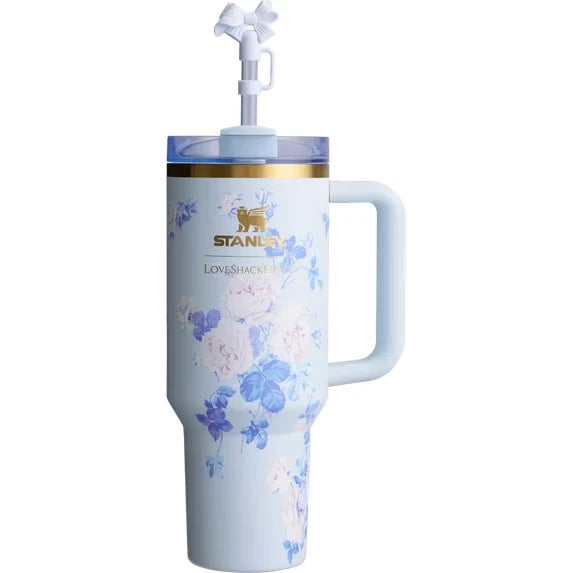 STANLEY 40 OZ FLORAL BLUE LOVESHACKFANCY