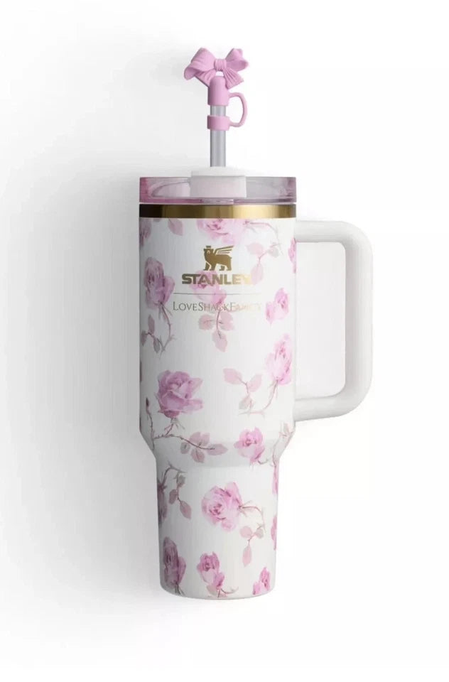 Stanley X Love Shack Fancy Rosa Limited Edition 40 oz Quencher Tumbler, Gift Box