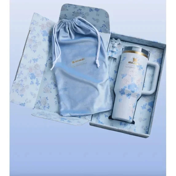 STANLEY 40 OZ FLORAL BLUE LOVESHACKFANCY