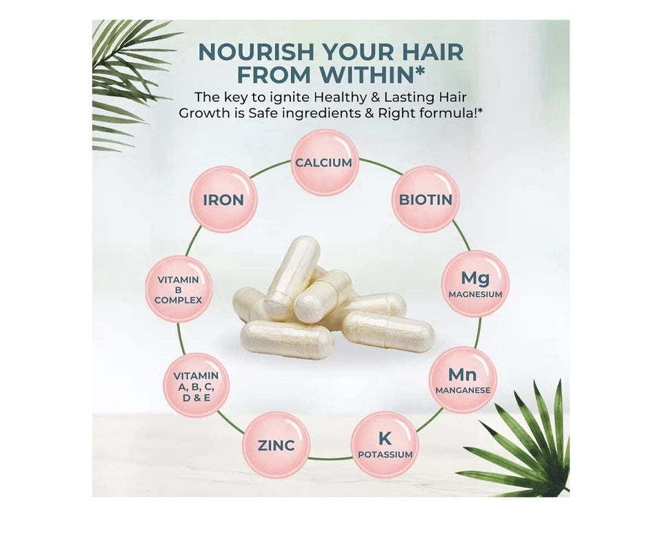 Vital Nutritive Vital Hair Complex Hair Skin Nails Health for Women & Men 60caps