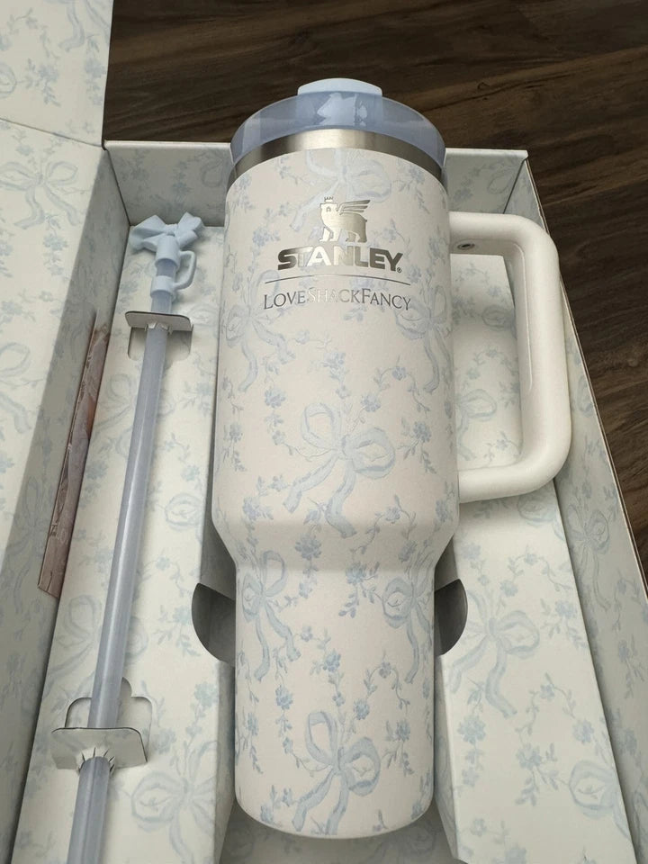 IN HAND-Stanley 1913 x LoveShackFancy -Coquette Bow Winter Ice 40oz